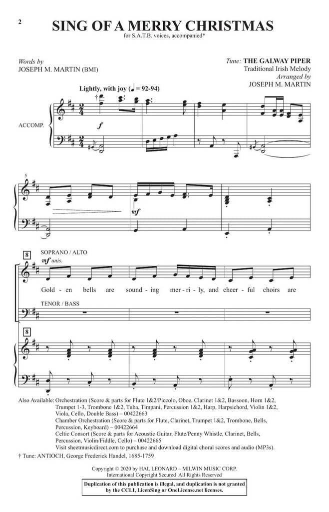 Sing of a Merry Christmas